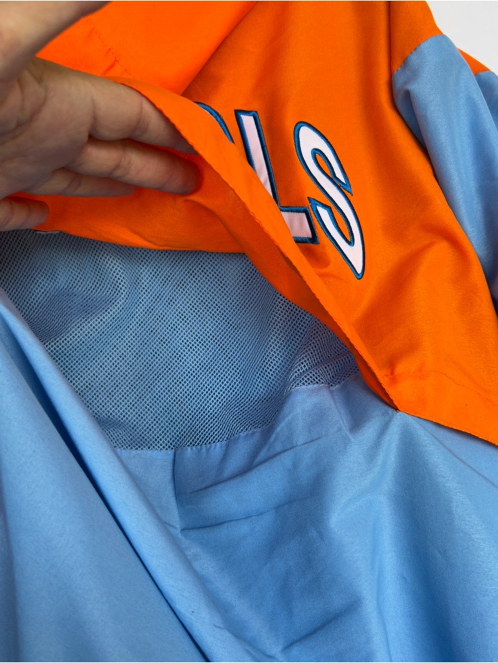 Womens Tennessee Lady Vols Windbreaker Jacket Orange Blue Hooded Large volunteer - Picture 10 of 14